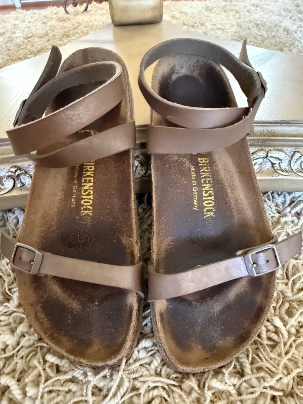 Birkenstock Daloa Mocha Ankle Sandals Women's Size 39